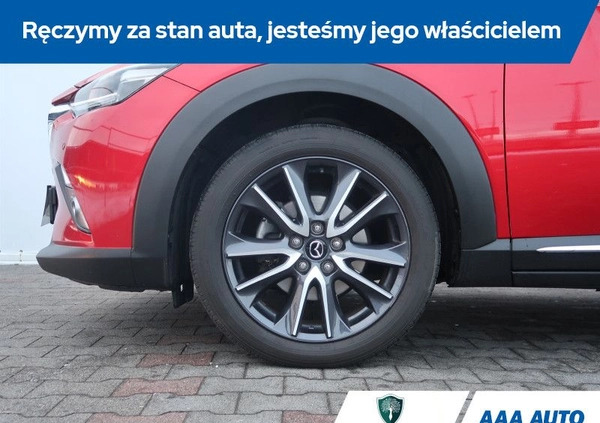 Mazda CX-3 cena 77000 przebieg: 99880, rok produkcji 2017 z Hrubieszów małe 191